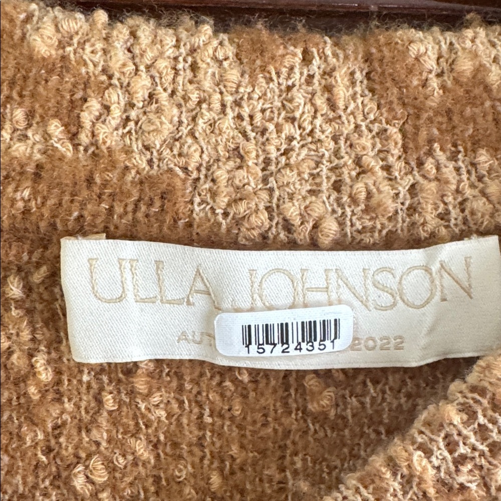 Ulla Johnson Tan and Brown Crewneck Sweater - Picture 3 of 3